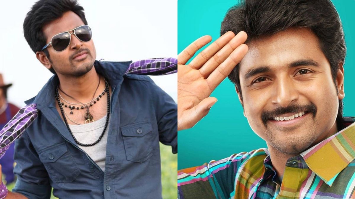 A collection of candid and charismatic high-definition photos of actor Sivakarthikeyan from recent public events and film promotions.