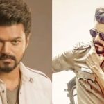 Actor Thalapathy Vijay's Jana Nayagan movie poster alongside cyber crime police warning against piracy.