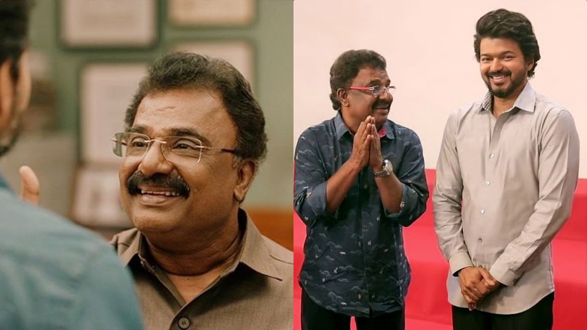 A creative graphic showing various celebrities who have supported Vijay's political entry.