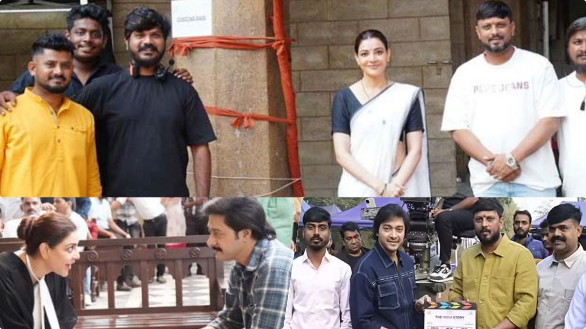 Exclusive movie stills from The India Story featuring Kajal Aggarwal and Shreyas Talpade in intense scenes.