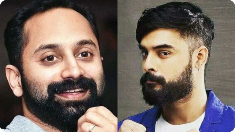 Malayalam actors Tovino Thomas and Fahadh Faasil discussing film timelines and remuneration.