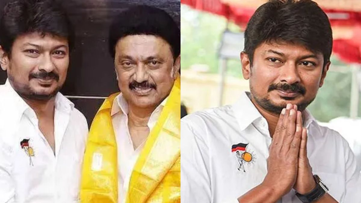 Udhayanidhi Stalin holding a roadshow before filing nomination in Chepauk 2026.