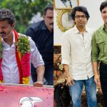Bodyguard Nayeem Moosa holding Actor Vijay's hand in a viral social media post about TVK movement.