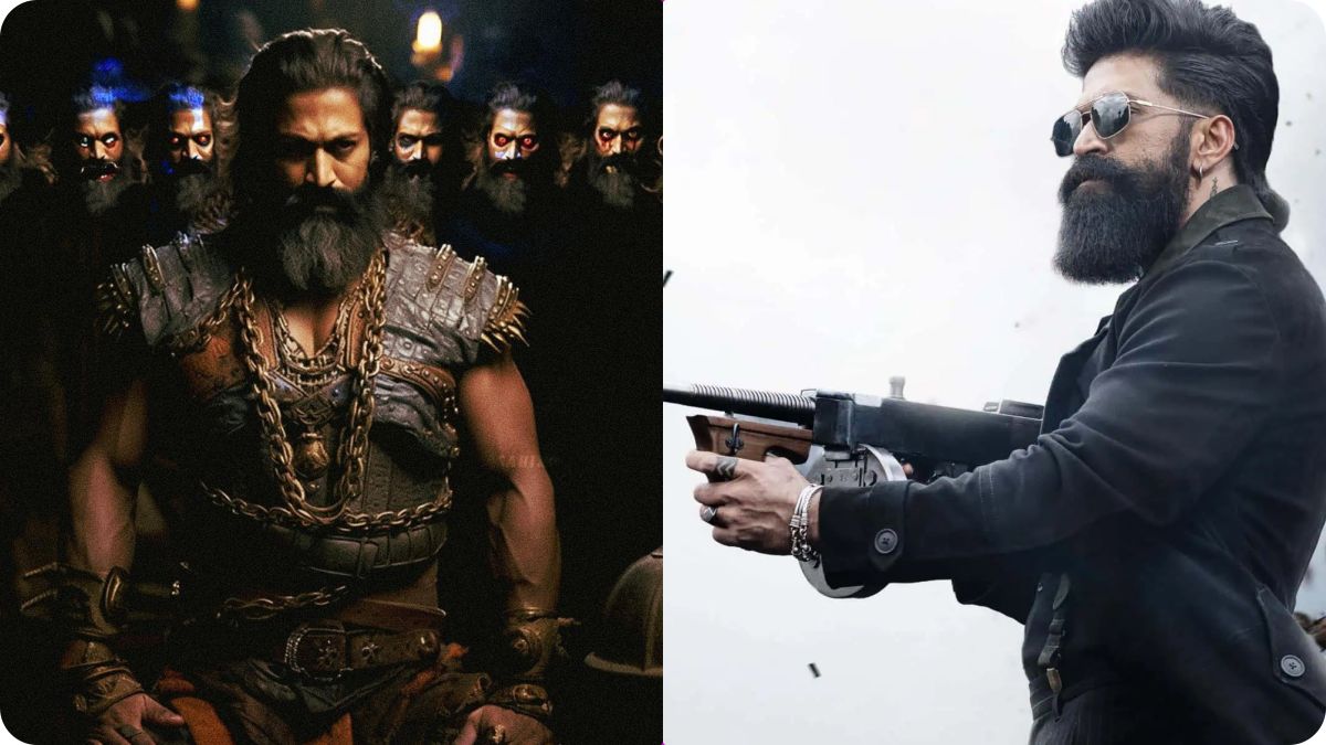 Actor Yash during an interview discussing his upcoming movies Toxic, Ramayana, and KGF 3.