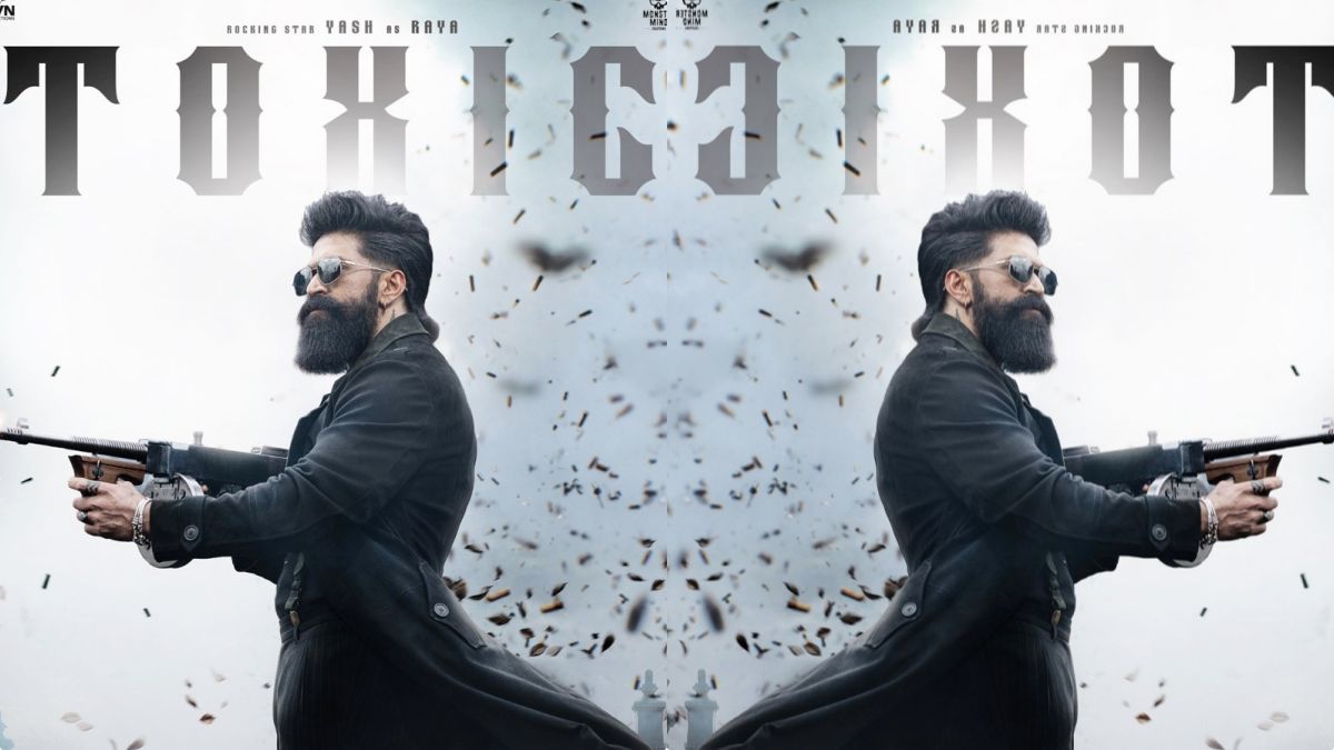 Actor Yash's official look from Toxic movie with the announcement of the release date postponement.