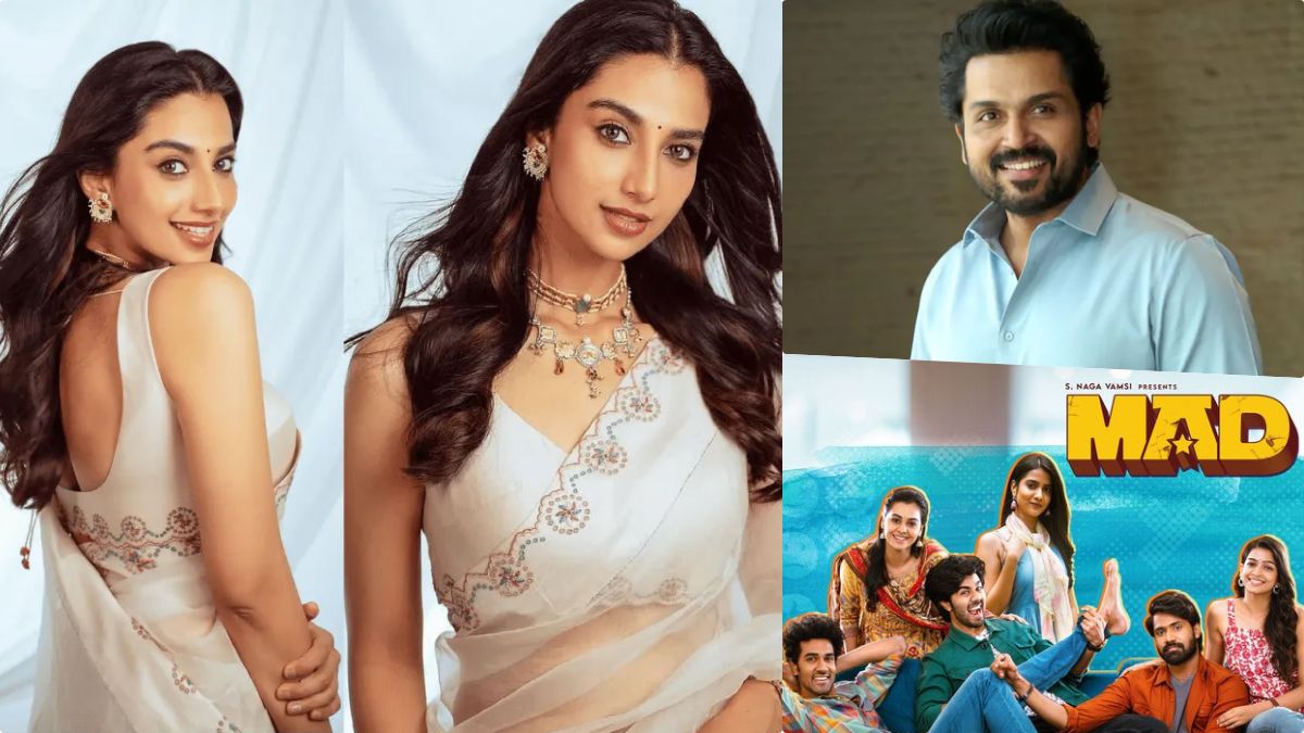 Latest photos of actor Karthi and actress Meenakshi Chaudhary who are paired together in the upcoming film directed by Kalyan Shankar.