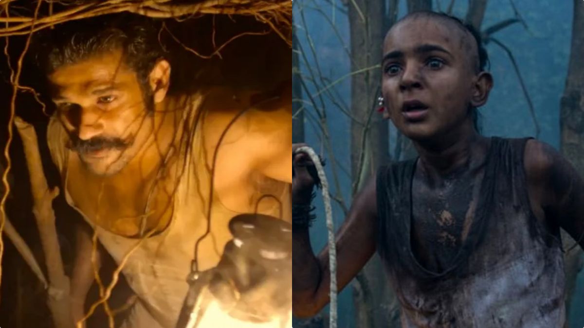 A collage featuring the iconic red-toned visuals of Tumbbad 1 alongside the new cast members of Tumbbad 2.