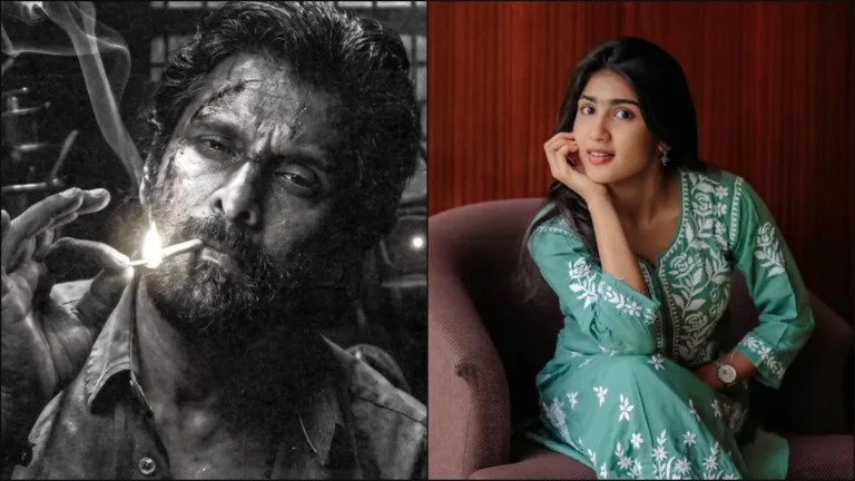 Actor Vikram and Riya Shibu official announcement poster for Chiyaan 63 movie.