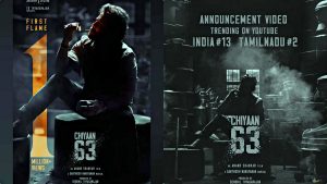 Official announcement still of actor Chiyaan Vikram's 63rd movie directed by Anand Shankar.