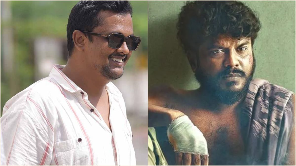 Director Prabhu Vyas and actor-writer Manikandan discussing their upcoming feature film script together.