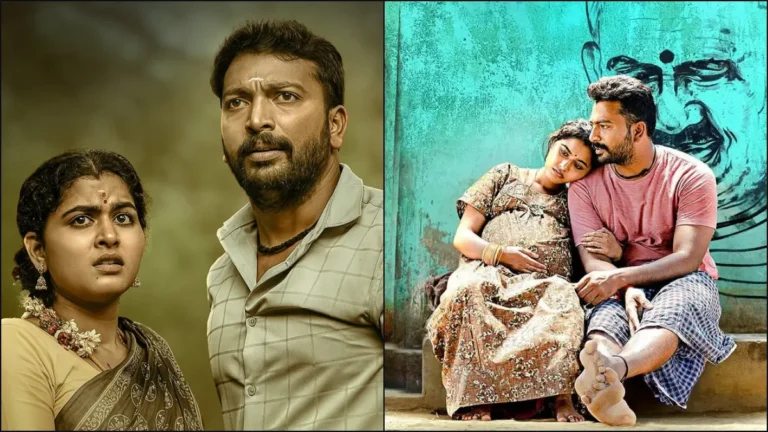 Official Zee5 poster of the Tamil movie Kolaiseval featuring Kalaiyarasan and Deepa Balu.