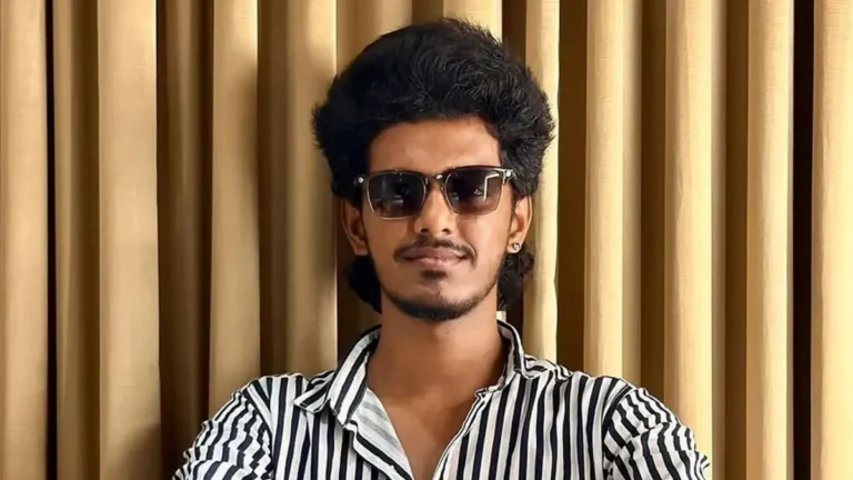 Actor KPY Bala attending the grand pooja ceremony of his upcoming badminton sports entertainer movie.