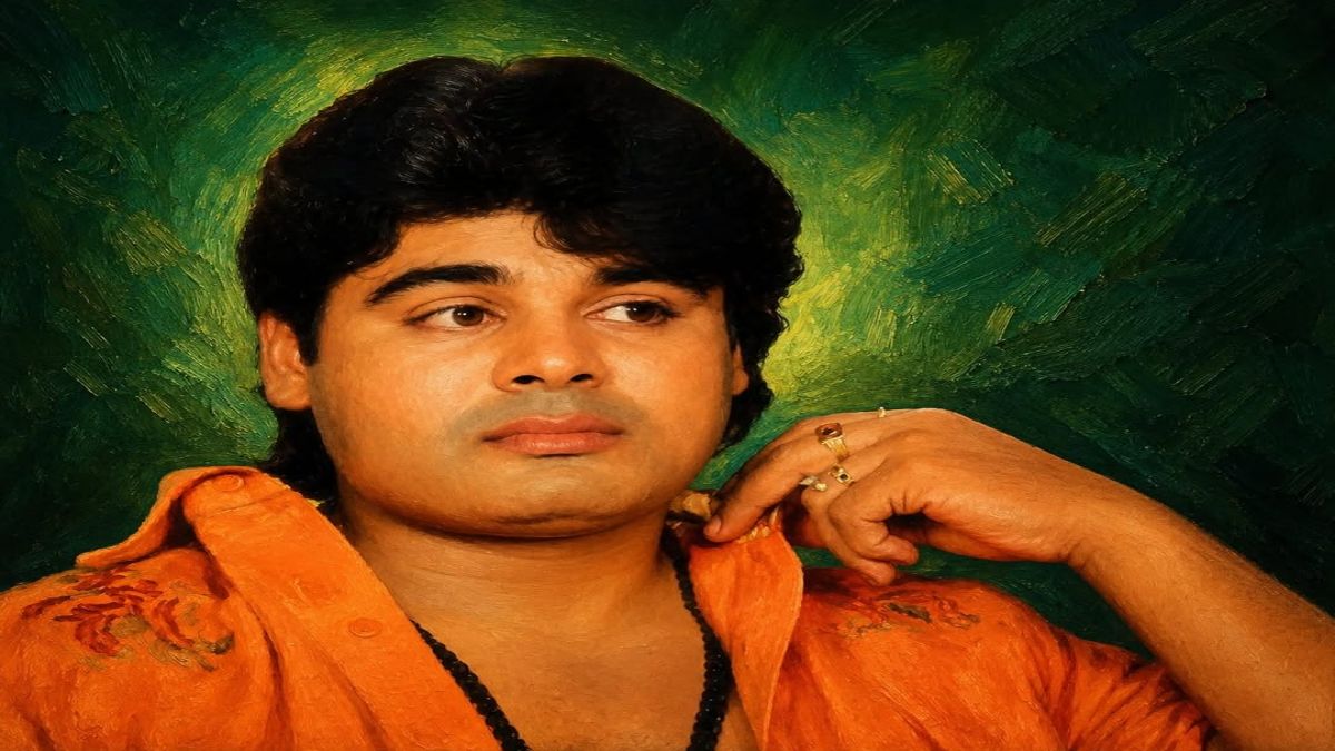 Rare original retro makeup test still of Mansoor Ali Khan for his debut movie captured by photographer Stills Ravi.