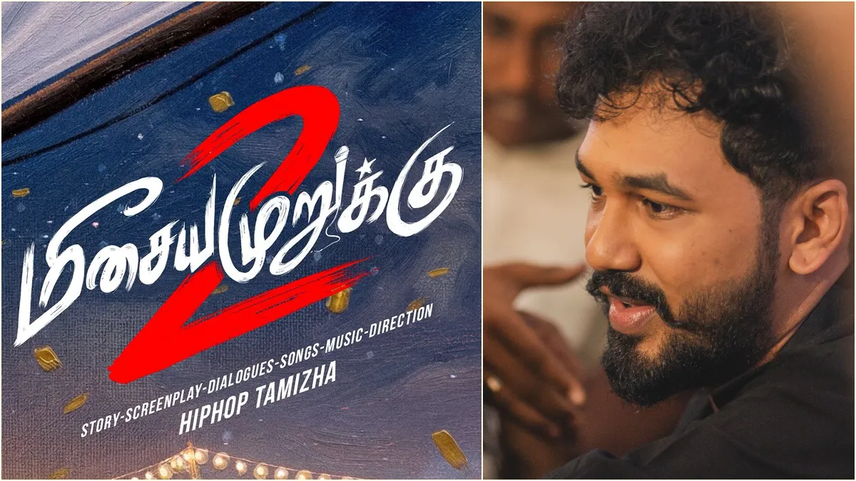 Official poster announcing the 3rd single Goindhamma from Hiphop Tamizha's Meesaya Murukku 2 releasing on May 21.