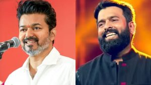 Music Director Santhosh Narayanan expressing his views on the changing political landscape of Tamil Nadu and the decline of traditional vote splitting between Dravidian parties.