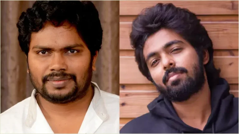 Director Pa Ranjith's Neelam Productions 14 new movie update announcement poster featuring composer GV Prakash music.