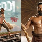 The Wait is Over: "மே 18-ல் டிரைலர்.. ஜூன் 4-ல் ரிலீஸ்!" — பெத்தி படக்குழுவின் அதிரடி அறிவிப்பு! 5 Official announcement poster of Peddhi movie featuring release date June 4 and trailer date May 18.