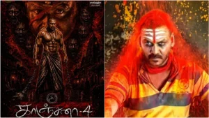 The Master of Horror: "மிரட்ட வரும் சன் பிக்சர்ஸ்!" — காஞ்சனா 4 குறித்து ராகவா லாரன்ஸ் வெளியிட்ட அதிரடி தகவல்! Official announcement visual of Kanchana 4 featuring Raghava Lawrence and Sun Pictures.