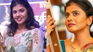 Singer Swagatha Krishnan during a recent interview speaking about her experiences in the music industry.