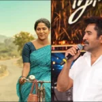 Actor Vijay Antony sharing his excitement about the script of his upcoming movie Noorusami during a media interaction.