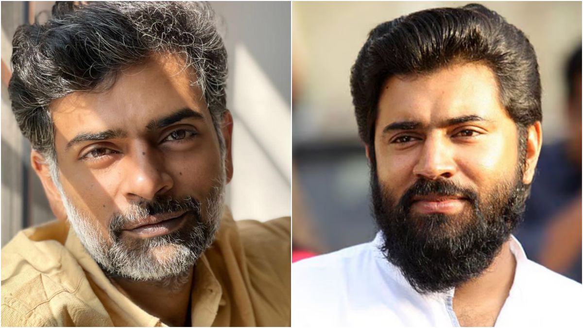 Actor Nivin Pauly and filmmaker Alphonse Puthren at an official industry announcement event for their upcoming 50th film project NP 50.