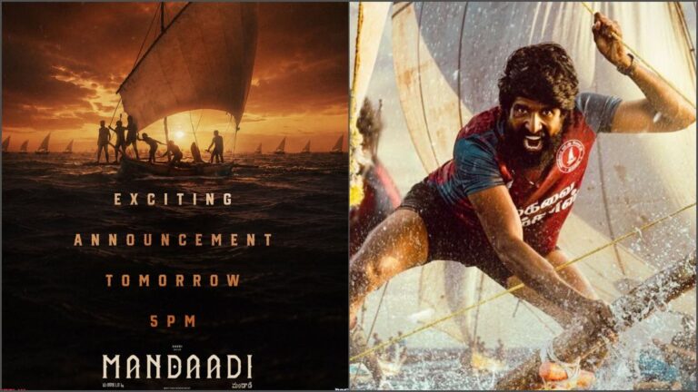 Actor Soori's upcoming movie Mandaadi directed by Mathimaran and presented by Vetri Maaran locked for an exciting announcement tomorrow at 5 PM.