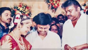Captain Nostalgia Touch: "அந்த வரலாற்று நாயகனுடன் என் திருமண நாள்!"... இயக்குநர் ஏ.ஆர்.முருகதாஸ் ஷேர் செய்த அரிய த்ரோபேக் போட்டோ! கேப்டன் விஜயகாந்த் நிகழ்த்திய அந்த திரையுலக பிளாஷ்பேக்! Director AR Murugadoss sharing his archival marriage ceremony photo featuring late actor politician Captain Vijayakanth and Premalatha blessing the couple.