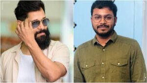 Director Cibi Chakaravarthi and actor Chiyaan Vikram