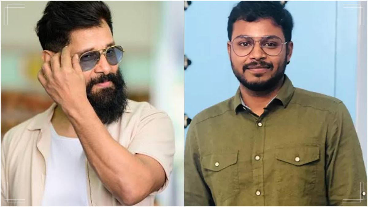 Director Cibi Chakaravarthi and actor Chiyaan Vikram