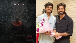 Mega Combo Reveal: "டார்கெட் செட் பண்ணியாச்சு!"... 'அமரன்' இயக்குநருடன் தனுஷ் மோதும் #D55 மெகா அப்டேட் தேதி இதோ! ஜூன் 18-ல் வெளியாகப்போகும் அந்த மிரட்டலான ரகசியம் என்ன? வுண்டர்பார் வெளியிட்ட மாஸ் போஸ்டர்! High production values template layout tracking actor Dhanush D55 movie target set announcement poster from Wunderbar Films.