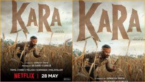 Actor Dhanush starrer heist action thriller movie Kara records 3.8 million views on Netflix during its opening weekend.