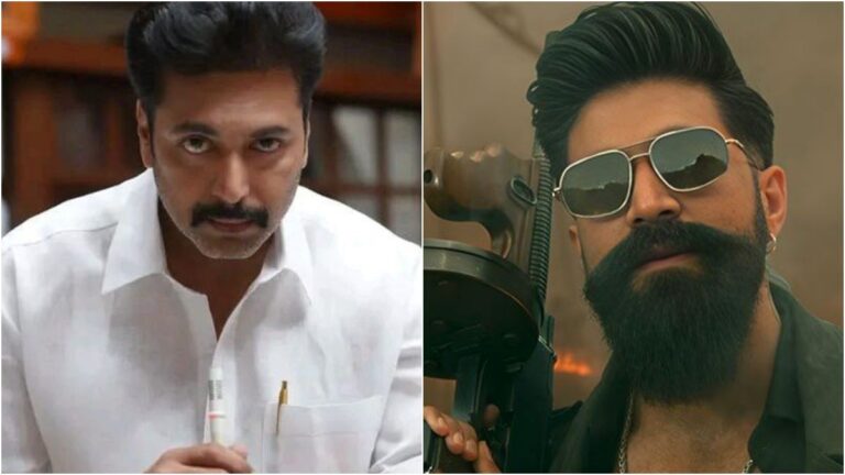 Actor Ravi Mohan from Karathey Babu movie and Rocking Star Yash from Toxic movie set for a massive box office clash in Tamil Nadu.