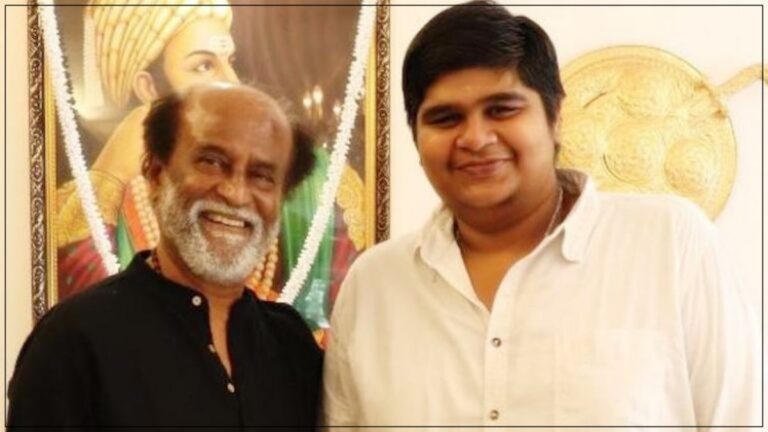 Director Karthik Subbaraj during an interview flashing a huge smile while talking about his next movie script lineup for Superstar Rajinikanth after Thalaivar 173.