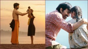 ரவி தேஜாவின் 'இருமுடி கட்டு' பட மிரட்டலான வீடியோ அவுட்... பாசத்தில் உருக வைத்த அப்பா-மகள்... ரிலீஸ் தேதி அதிகாரப்பூர்வ அறிவிப்பு! Mass Maharaja Ravi Teja in a rugged look from the official glimpse of his upcoming movie Irumudi Kattu directed by Shiva Nirvana.