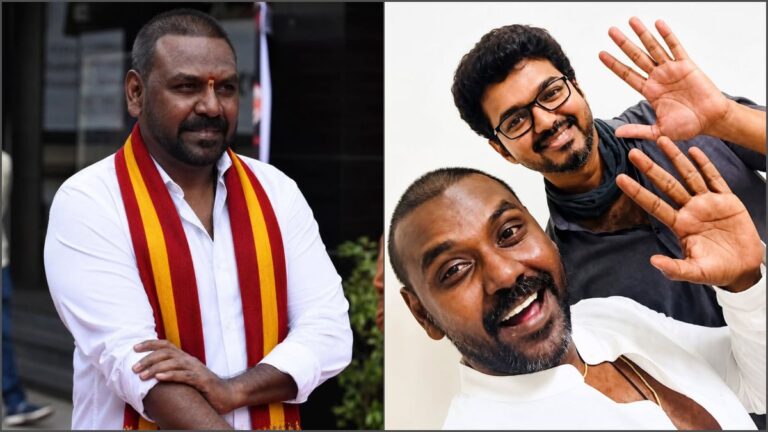 Actor Raghava Lawrence addressing the public via video message tracking his official decision for entering into regional politics.