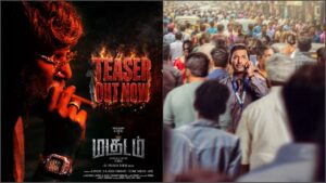 Vishal's Raw Ambition: "30 வருஷ திரையுலக கனவு.. விஷாலின் வெறித்தனமான ஆக்ஷன் இயக்கம்!"... வெளியானது 'மகுடம்' படத்தின் அதிரடி டீசர்! ஜூலையில் தியேட்டர் ரிலீஸ்! Actor Vishal in a raw intense look from his directorial debut film Magudam teaser released by Super Good Films.