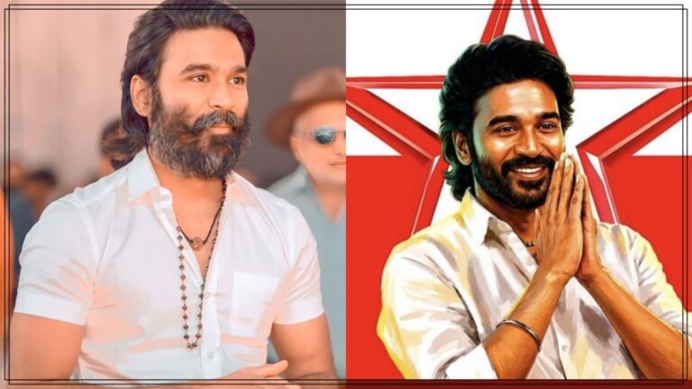 New official flag unveiled by the All India Dhanush Fan Club.