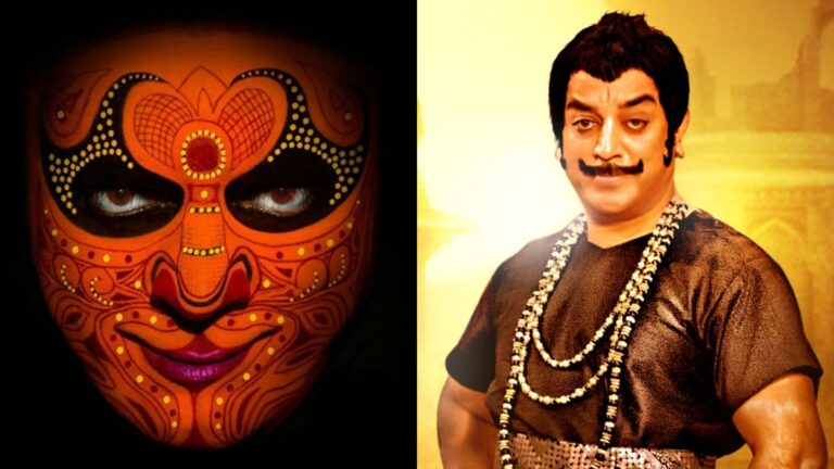 Lingusamy and Kamal Haasan on the sets of Uttama Villain.
