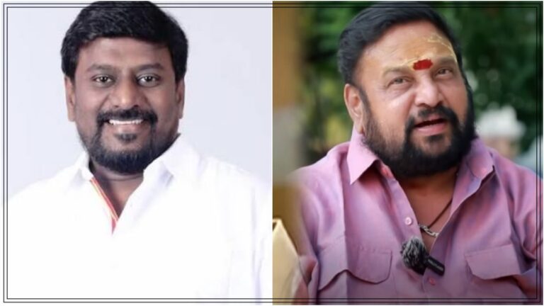 Minister Rajmohan helping actor Pava Lakshmanan with housing.