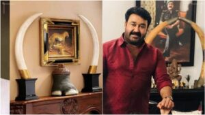 மோகன்லாலின் வீட்டில் பறிமுதல் செய்யப்படவிருந்த பொருட்கள்: வனத்துறையிடம் 10 தந்தங்கள், 13 சிலைகளை ஒப்படைத்தார்! Mohanlal related wildlife articles declaration case.