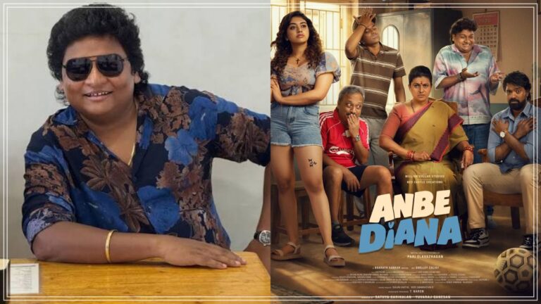 Parithabangal Gopi speaking at the Anbe Diana movie audio launch event.
