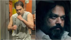 Actor Sakthi Vasu preparing for his intense role in the film Karate Babu.