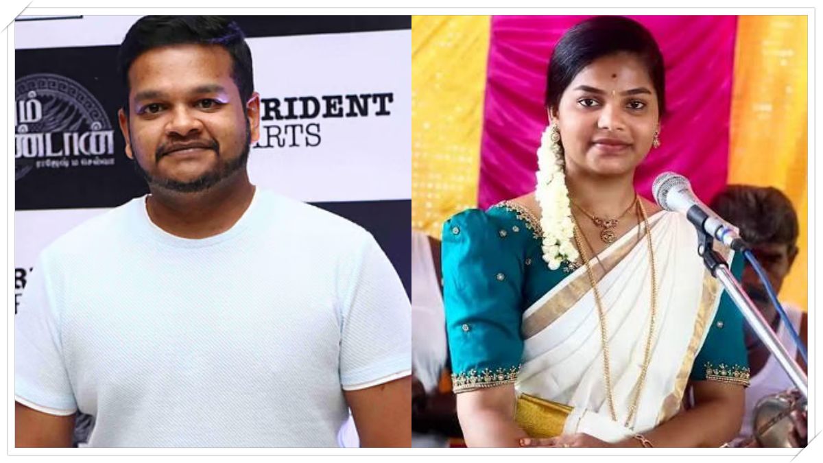Ghibran and Villupattu artist Madhavi recording for Vetta Saami.