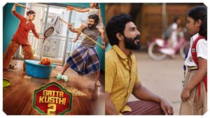 Vishnu Vishal's Milestone! - முதல் முறையாக ரூ.50 கோடி வசூல்: விஷ்ணு விஷால் நெகிழ்ச்சி! Actor Vishnu Vishal celebrating the Rs 50 crore box office milestone of Gatta Kusthi 2.