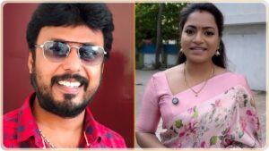 பாண்டியன் ஸ்டோர்ஸ் நடிகையுடன் லிவ்-இன் உறவில் உள்ளேன்: மனம் திறந்த நடிகர் ஆதவன்! Promotional media image featuring actor Aadhavan and actress Hasini.