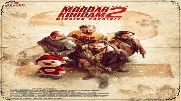 Official first look poster for Naveen's Moodar Koodam 2 Mission Possible.