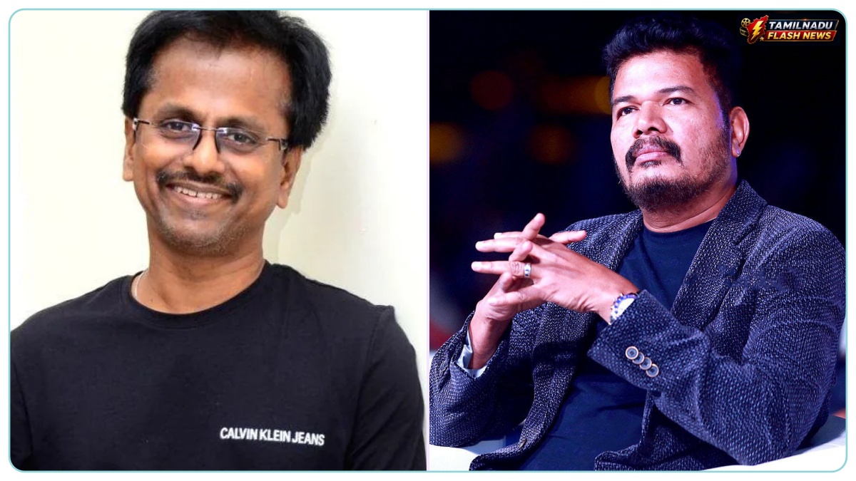 Concept graphic representing the historic collaboration between directors Shankar and AR Murugadoss.