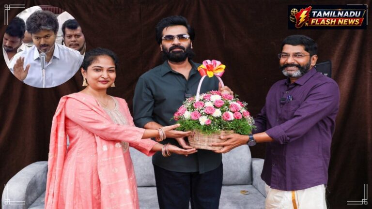 Actor Silambarasan during his interview with Savukku Shankar.
