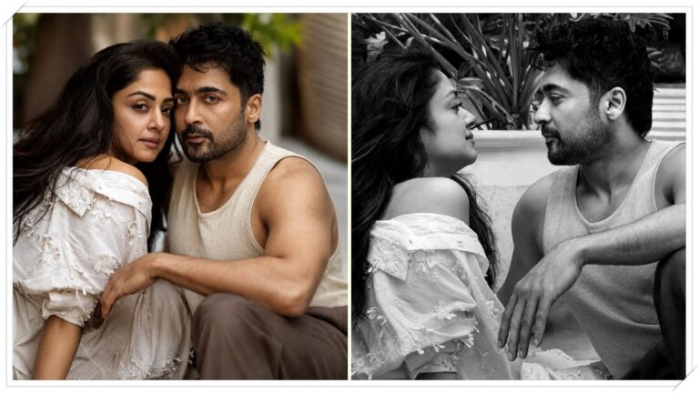 Actors Suriya and Jyotika featured on the cover of The Hollywood Reporter India August 2026 issue.
