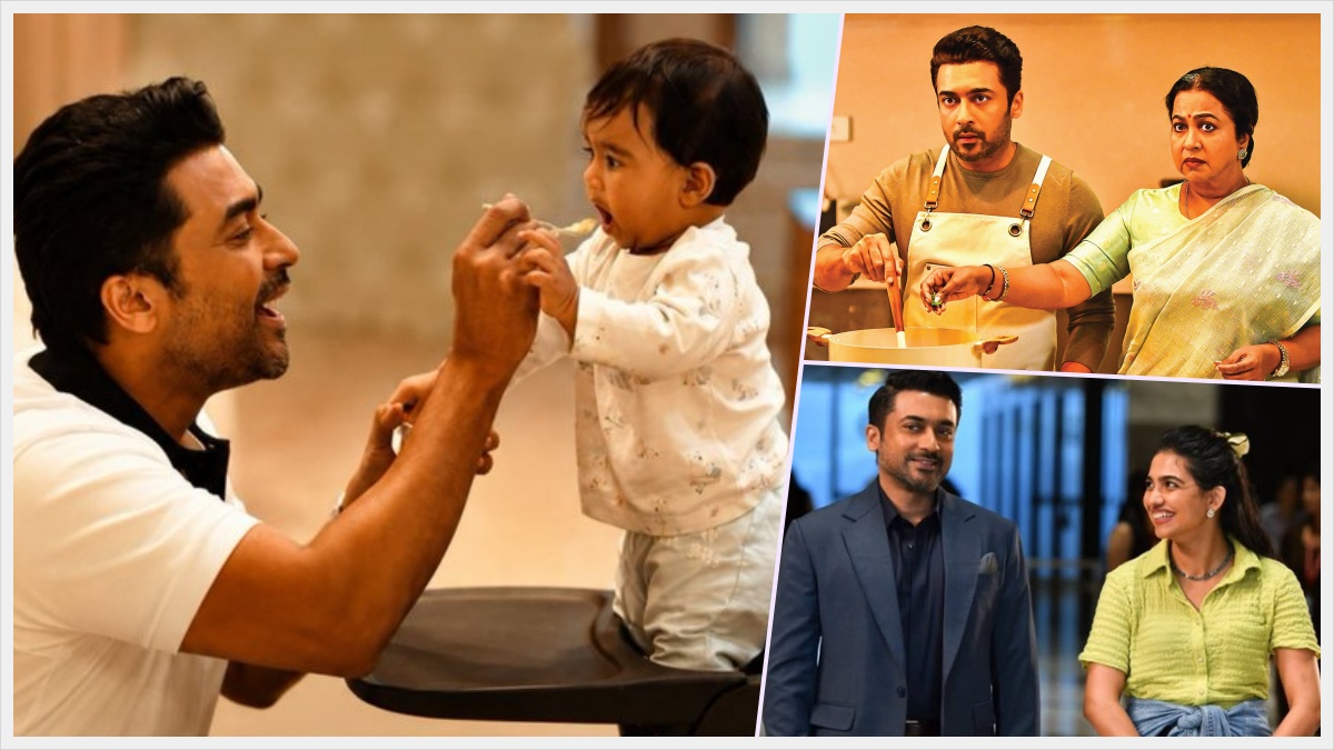 Movie review promotional graphic for Suriya's Vishwanath And Sons.